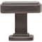 Jeffrey Alexander 1-1/4" Overall Length Brushed Pewter Square Renzo Cabinet Knob 141BNBDL - alternate 7